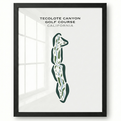 Tecolote Canyon Golf Course, California - Printed Golf Courses