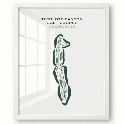 Tecolote Canyon Golf Course, California - Printed Golf Courses