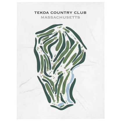 Tekoa Country Club, Massachusetts - Printed Golf Course