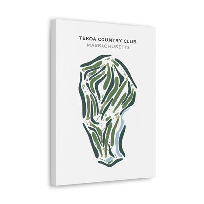 Tekoa Country Club, Massachusetts - Printed Golf Course