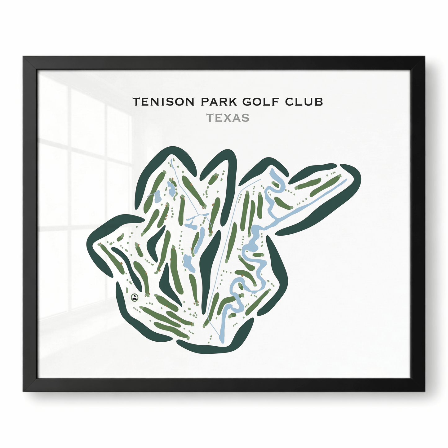 Tenison Park Golf Course, Texas - Printed Golf Courses