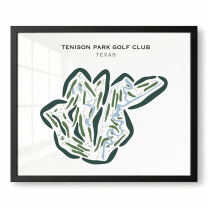 Tenison Park Golf Course, Texas - Printed Golf Courses