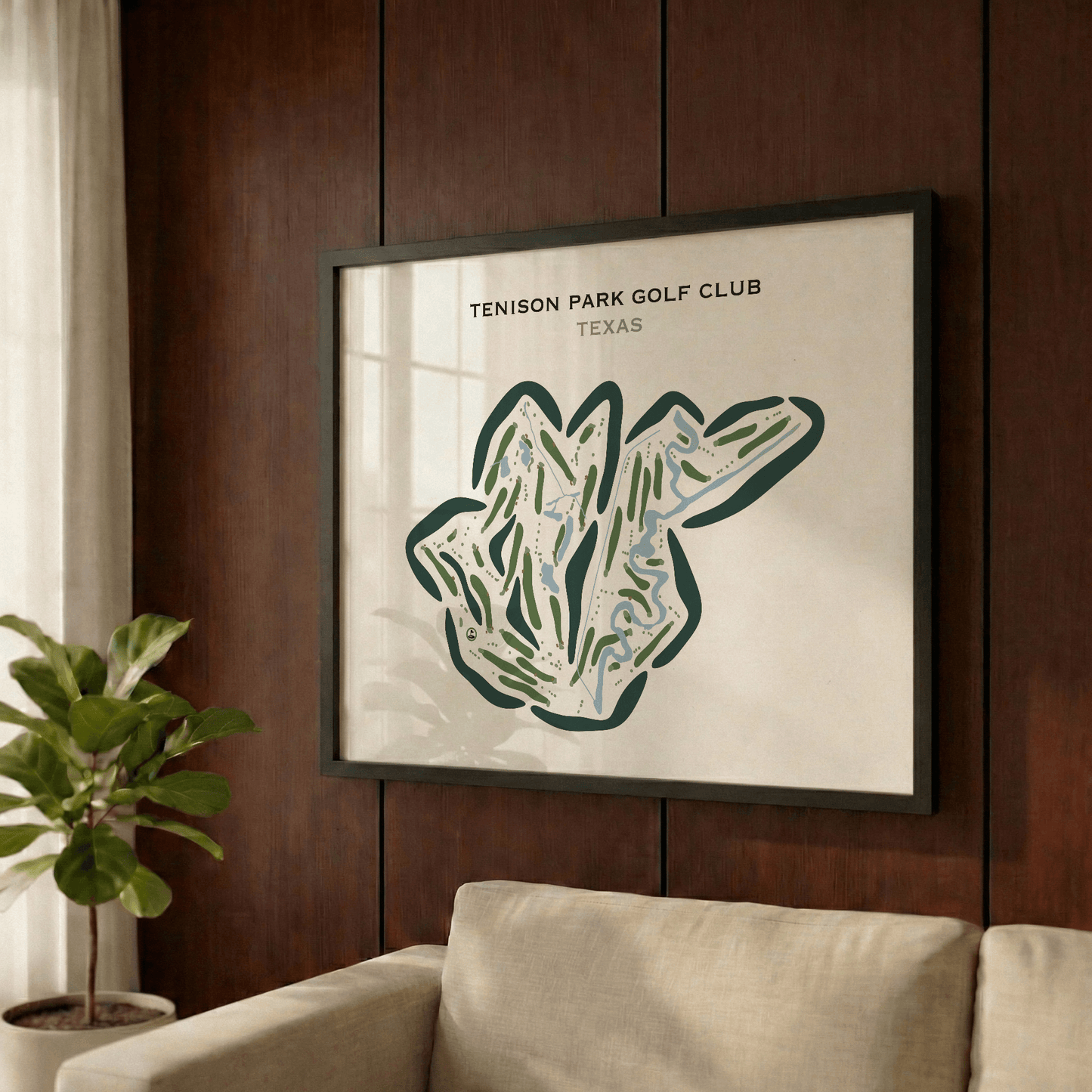 Tenison Park Golf Course, Texas - Printed Golf Courses