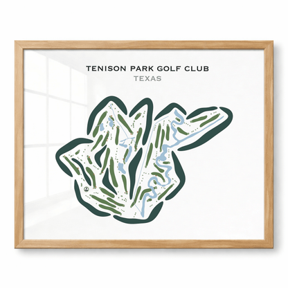 Tenison Park Golf Course, Texas - Printed Golf Courses