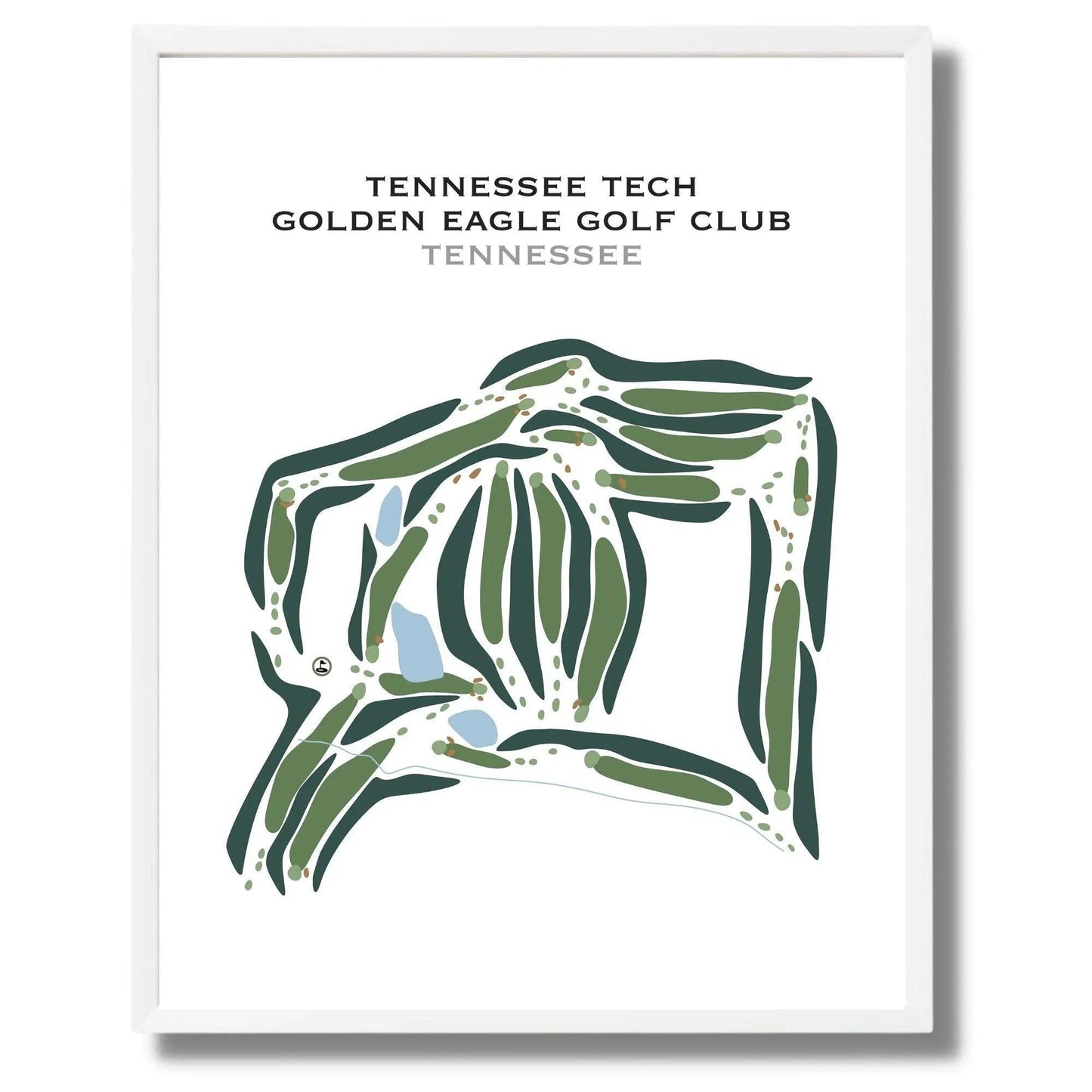 Tennessee Tech Golden Eagle Golf Club, Tennessee - Printed Golf Courses