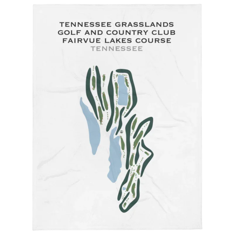 Tennessee Grasslands Golf and Country Club - Fairvue Lakes Course, Tennessee - Printed Golf Courses