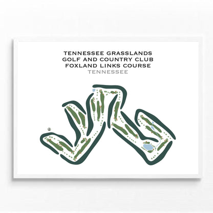 Tennessee Grasslands Golf and Country Club - Foxland Links Course, Tennessee - Printed Golf Courses