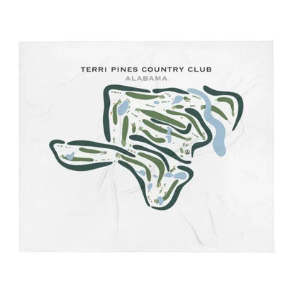 Terri Pines Country Club, Alabama - Printed Golf Courses