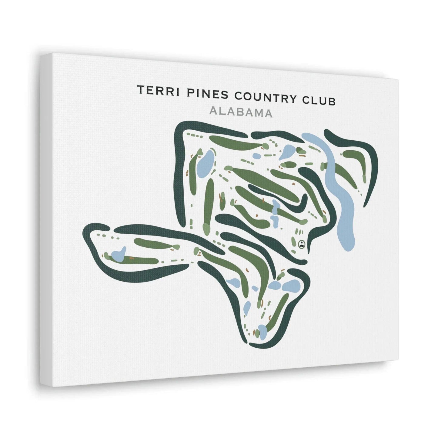Terri Pines Country Club, Alabama - Printed Golf Courses