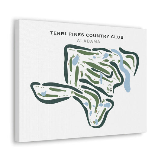 Terri Pines Country Club, Alabama - Printed Golf Courses