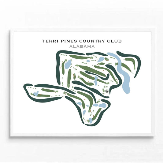 Terri Pines Country Club, Alabama - Printed Golf Courses