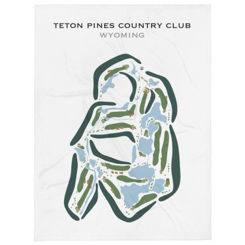Teton Pines Country Club, Wyoming - Printed Golf Courses
