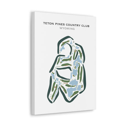 Teton Pines Country Club, Wyoming - Printed Golf Courses