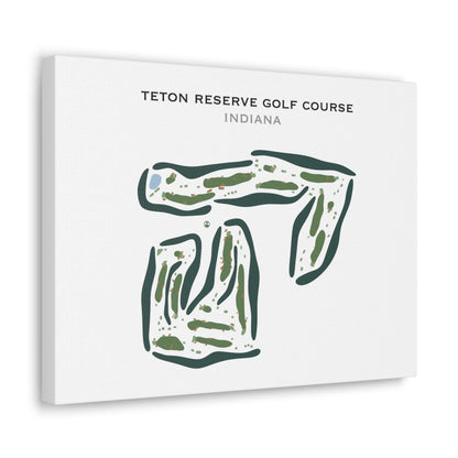Teton Reserve Golf Course, Indiana - Printed Golf Courses