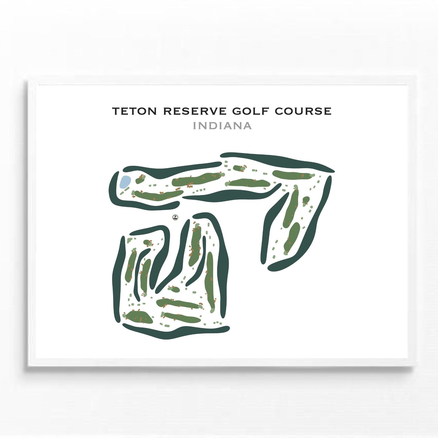 Teton Reserve Golf Course, Indiana - Printed Golf Courses