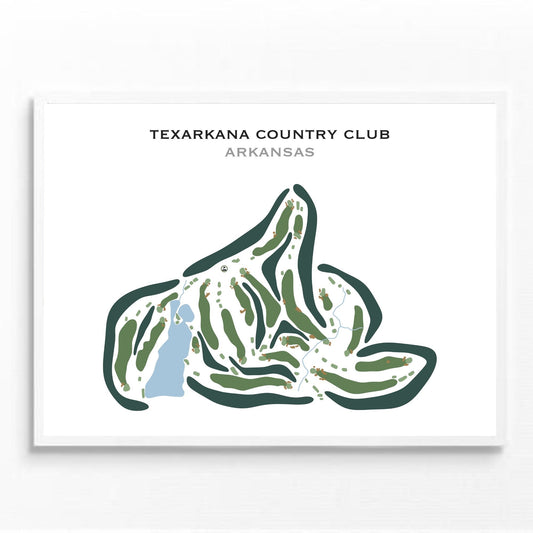 Texarkana Country Club, Arkansas - Printed Golf Courses