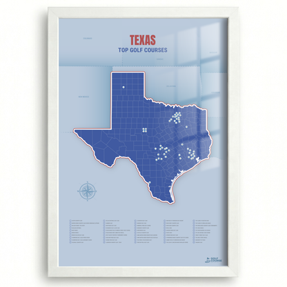 Map of Texas Golf Courses