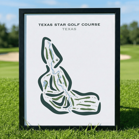 Texas Star Golf Course, Texas - Printed Golf Courses