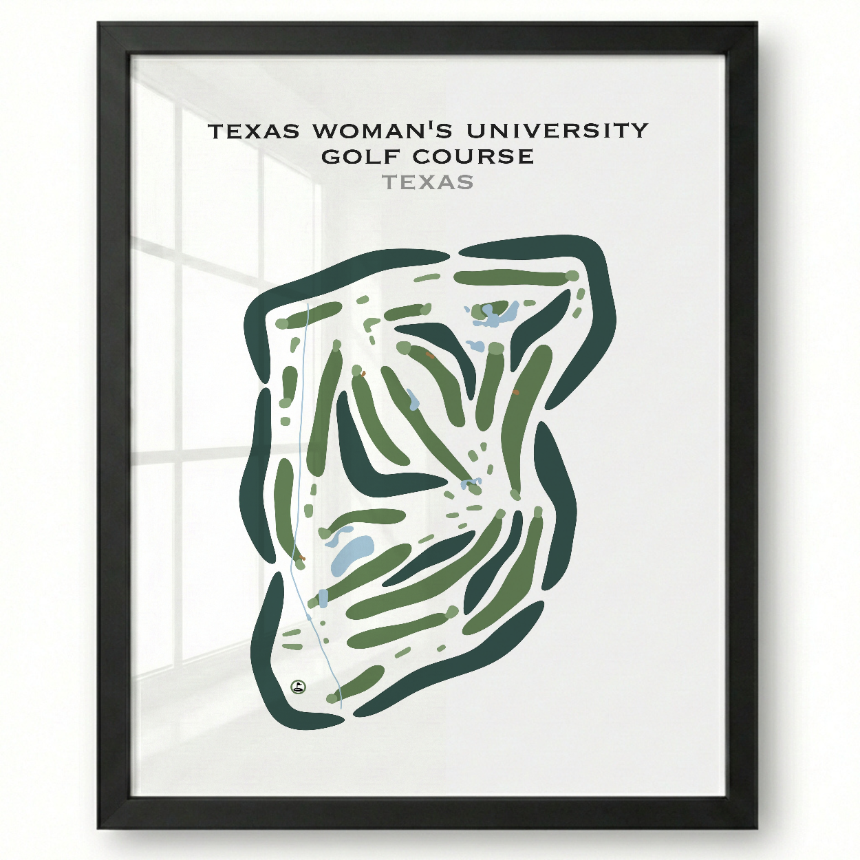Texas Woman's University Golf Course, Texas - Printed Golf Courses