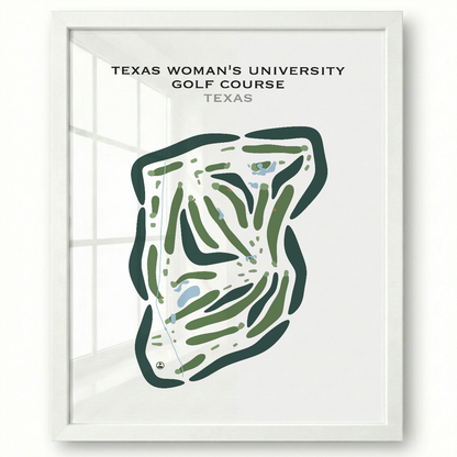 Texas Woman's University Golf Course, Texas - Printed Golf Courses