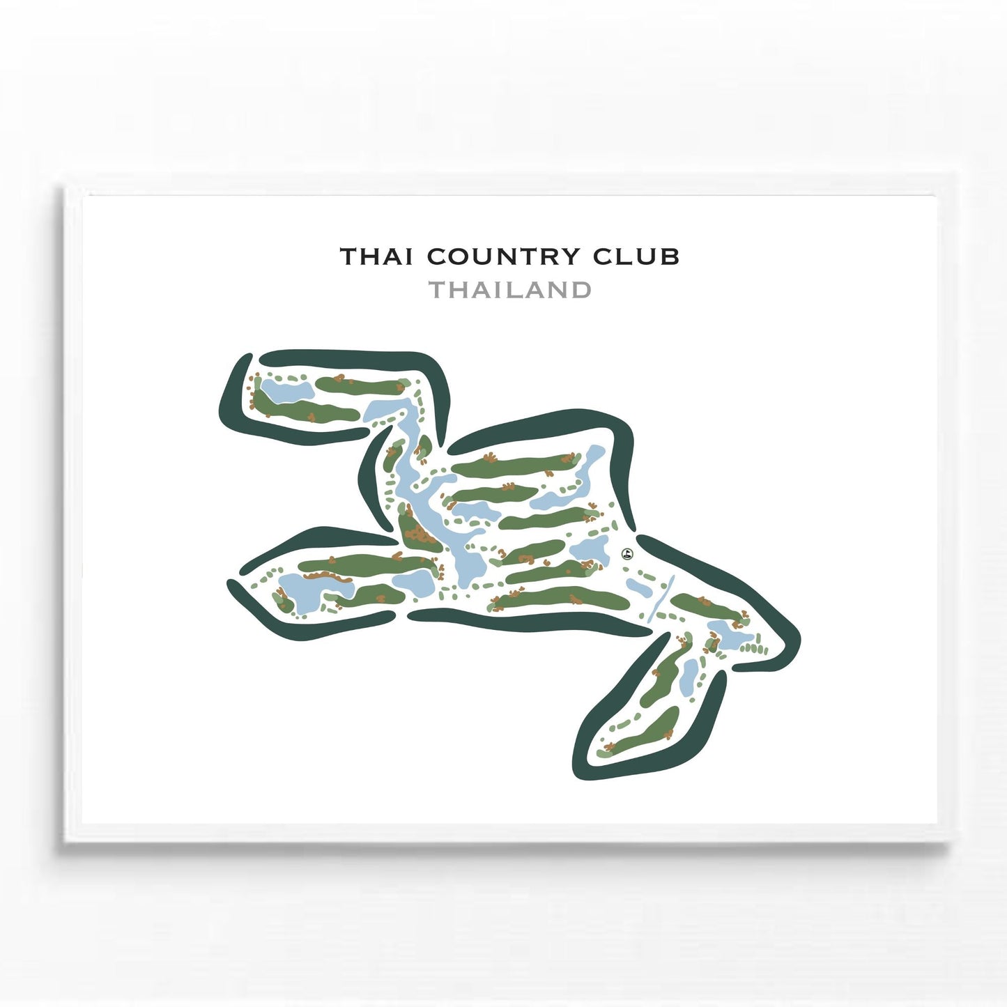 Thai Country Club, Thailand - Printed Golf Courses