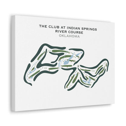 The Club at Indian Springs, River Course, Oklahoma - Printed Golf Courses