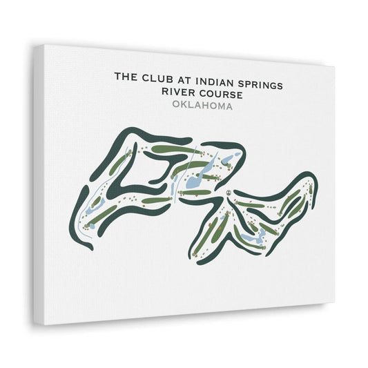 The Club at Indian Springs, River Course, Oklahoma - Printed Golf Courses