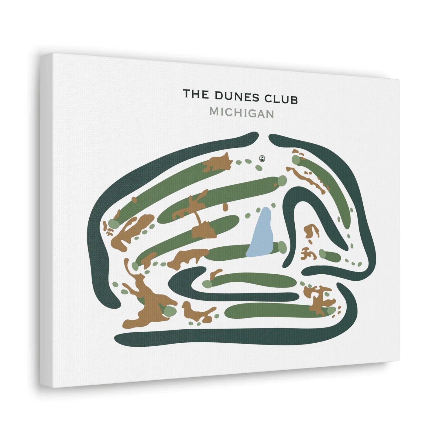 The Dunes Club, Michigan - Printed Golf Courses