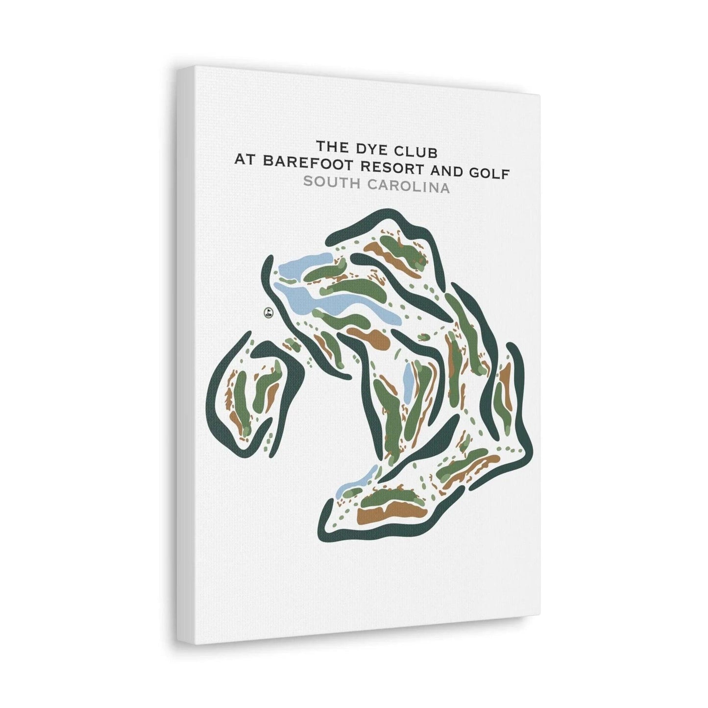 The Dye Club At Barefoot Resort, South Carolina - Printed Golf Courses