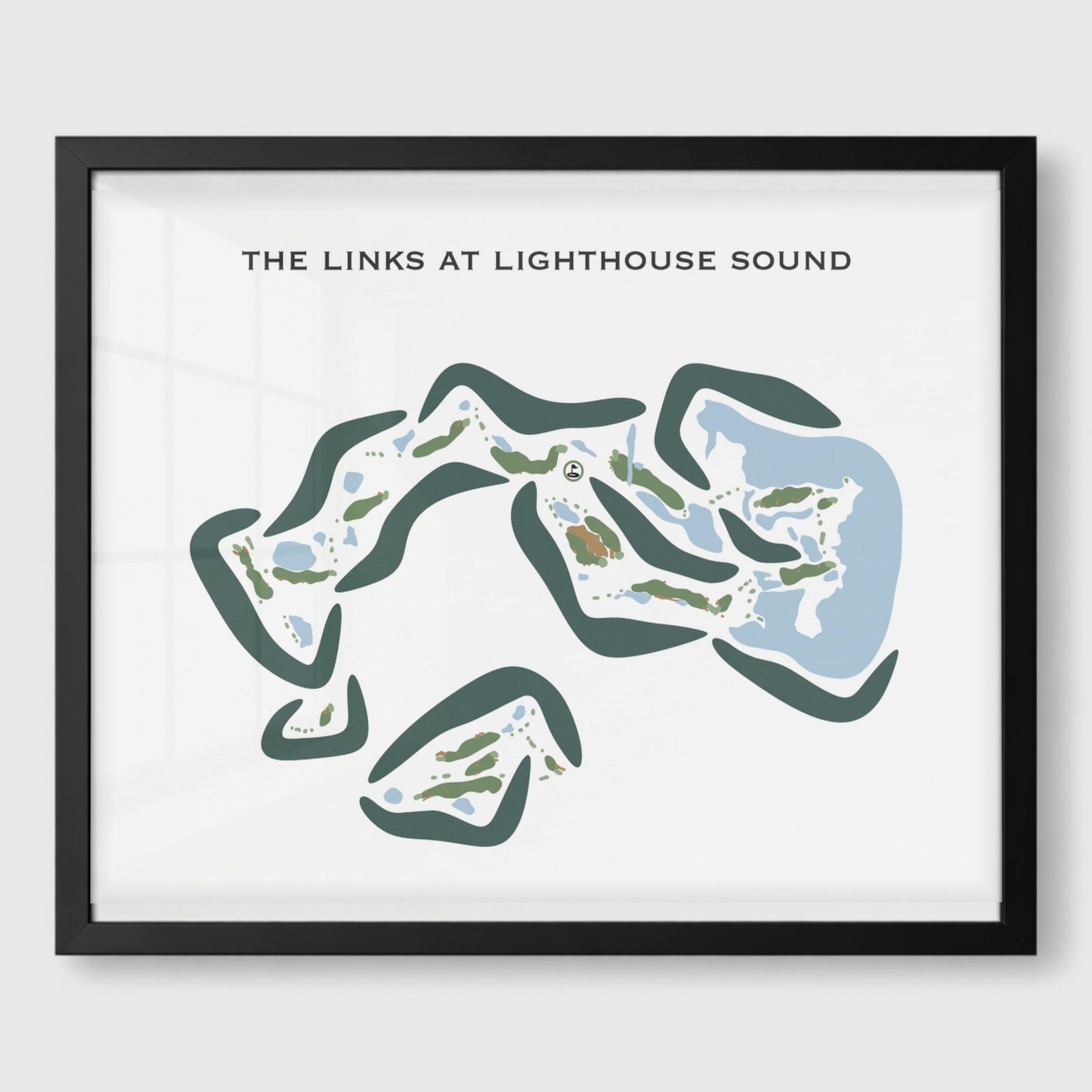 The Links At Lighthouse Sound, Maryland - Printed Golf Courses