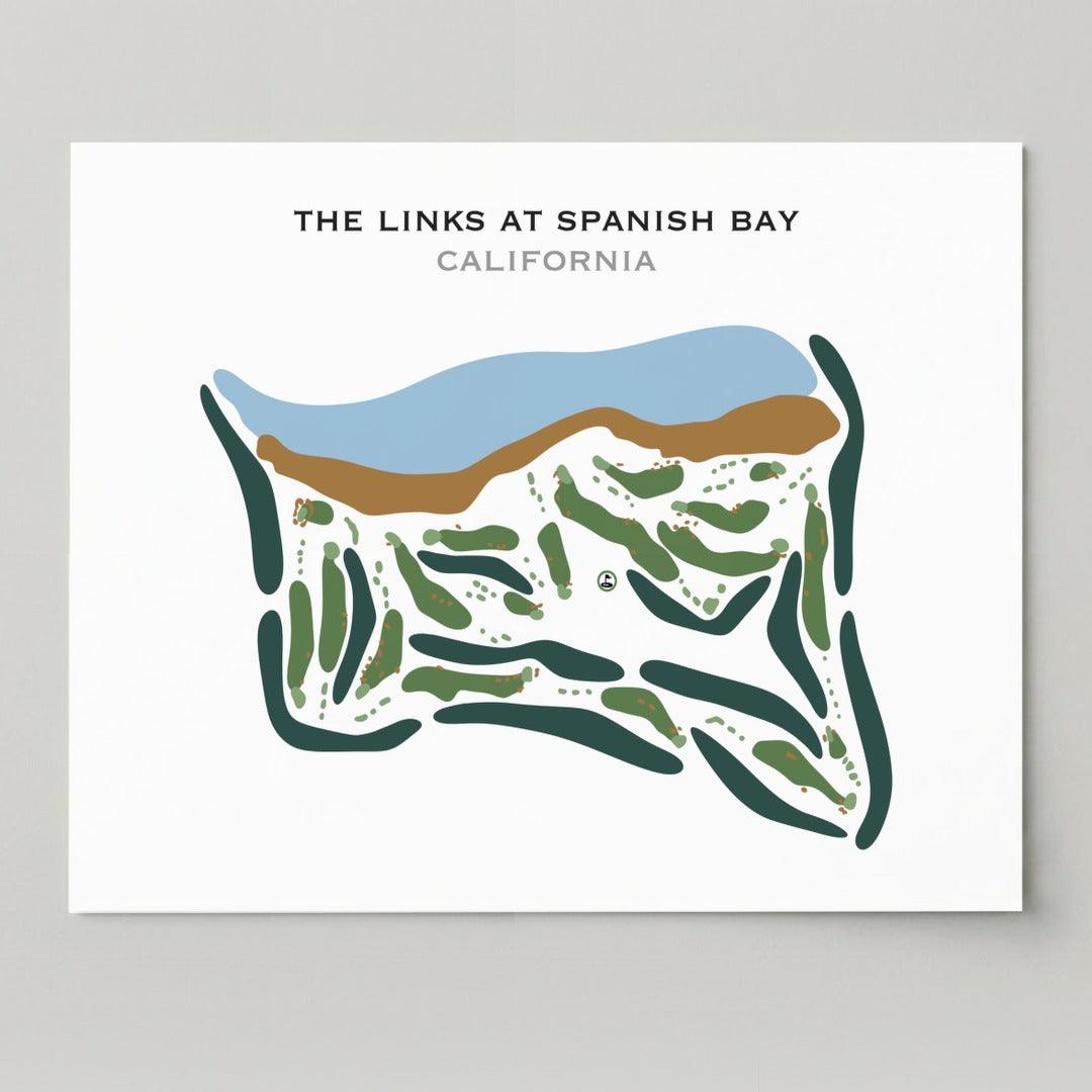 The Links at Spanish Bay, California - Printed Golf Courses