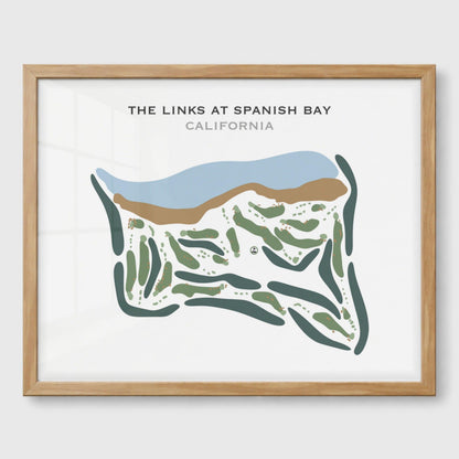 The Links at Spanish Bay, California - Printed Golf Courses