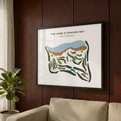 The Links at Spanish Bay, California - Printed Golf Courses