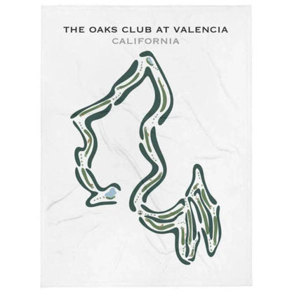 The Oaks Club at Valencia, California - Printed Golf Course