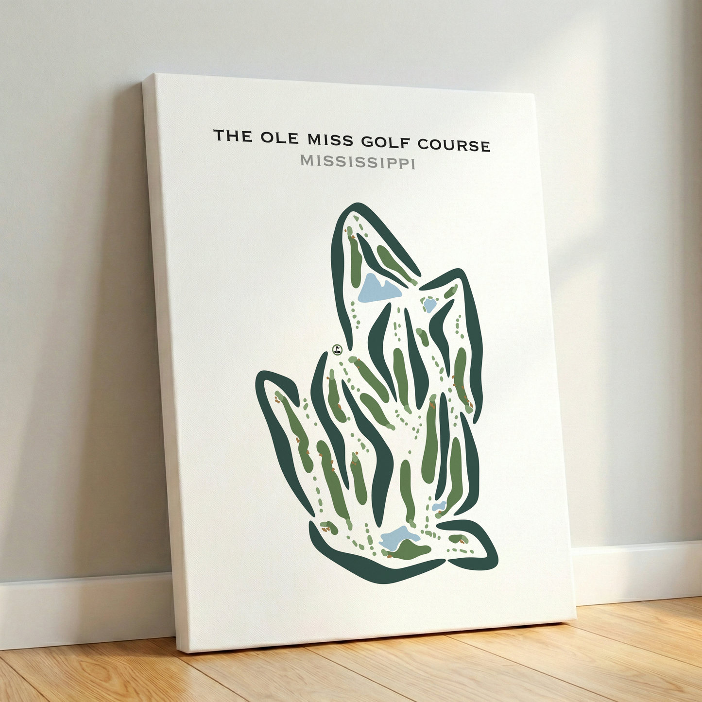 The Ole Miss Golf Course, Mississippi - Printed Golf Course