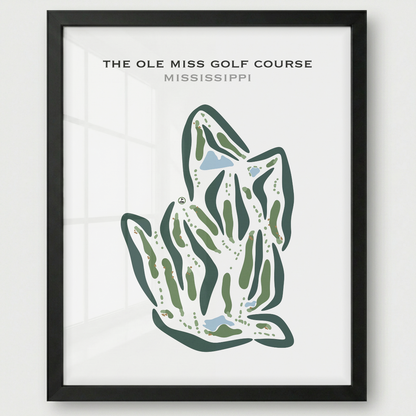 The Ole Miss Golf Course, Mississippi - Printed Golf Course