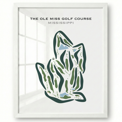The Ole Miss Golf Course, Mississippi - Printed Golf Course