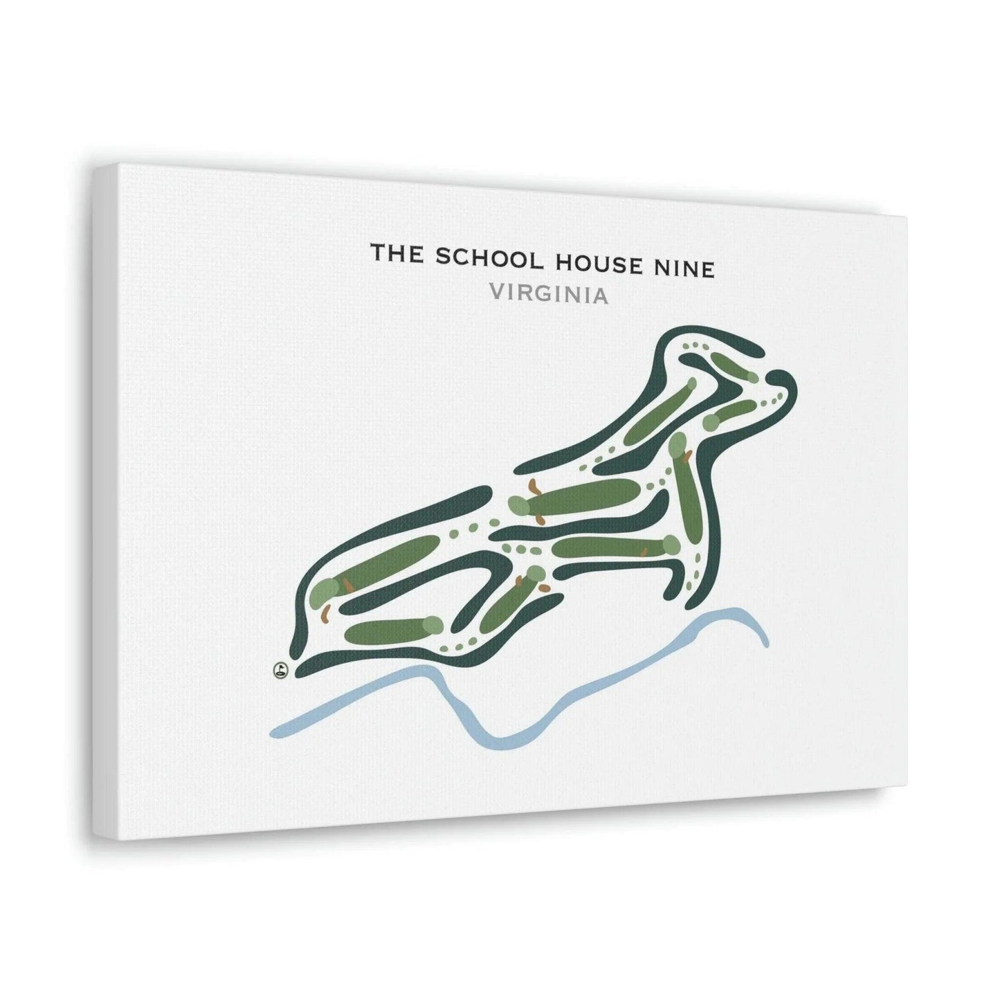 The Schoolhouse Nine, Virginia - Printed Golf Course