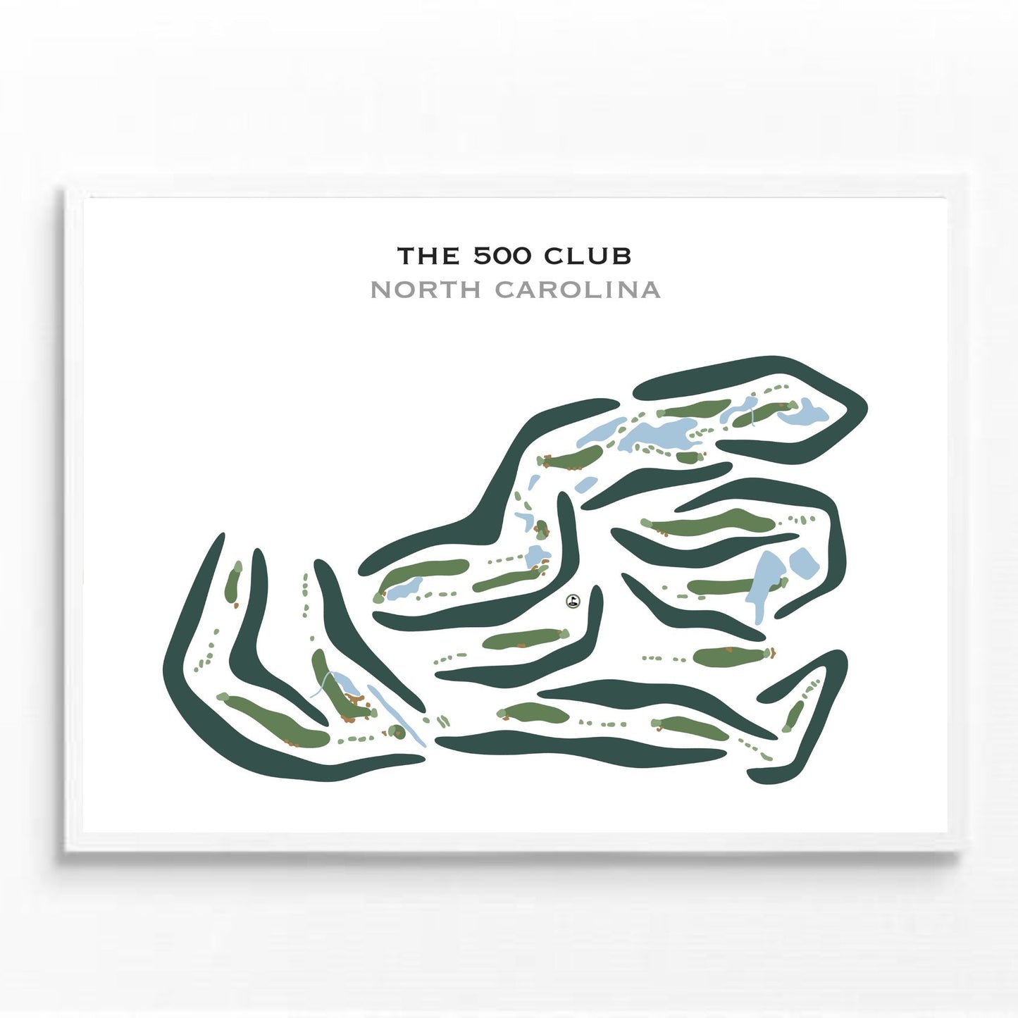 The 500 Club, North Carolina - Printed Golf Courses