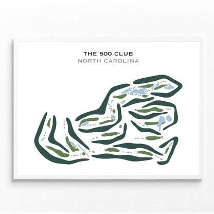 The 500 Club, North Carolina - Printed Golf Courses