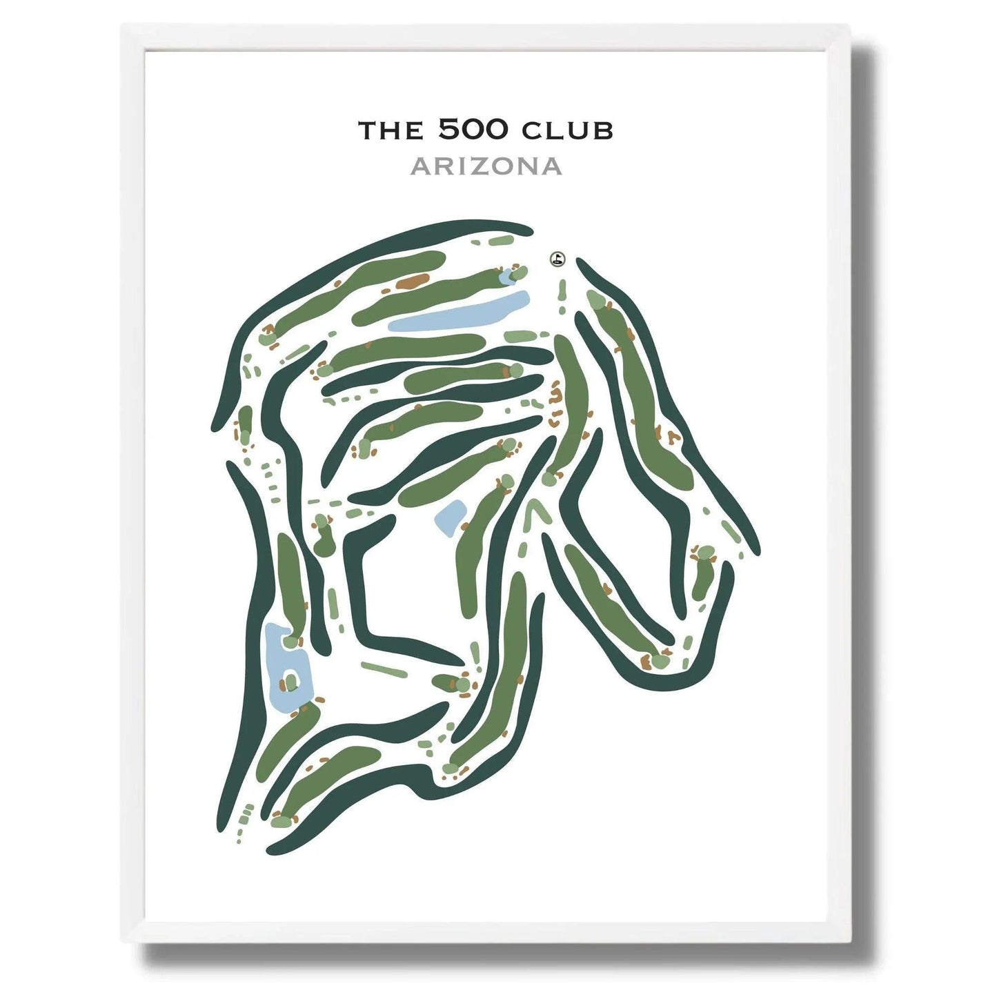 The 500 Club, Arizona - Printed Golf Course