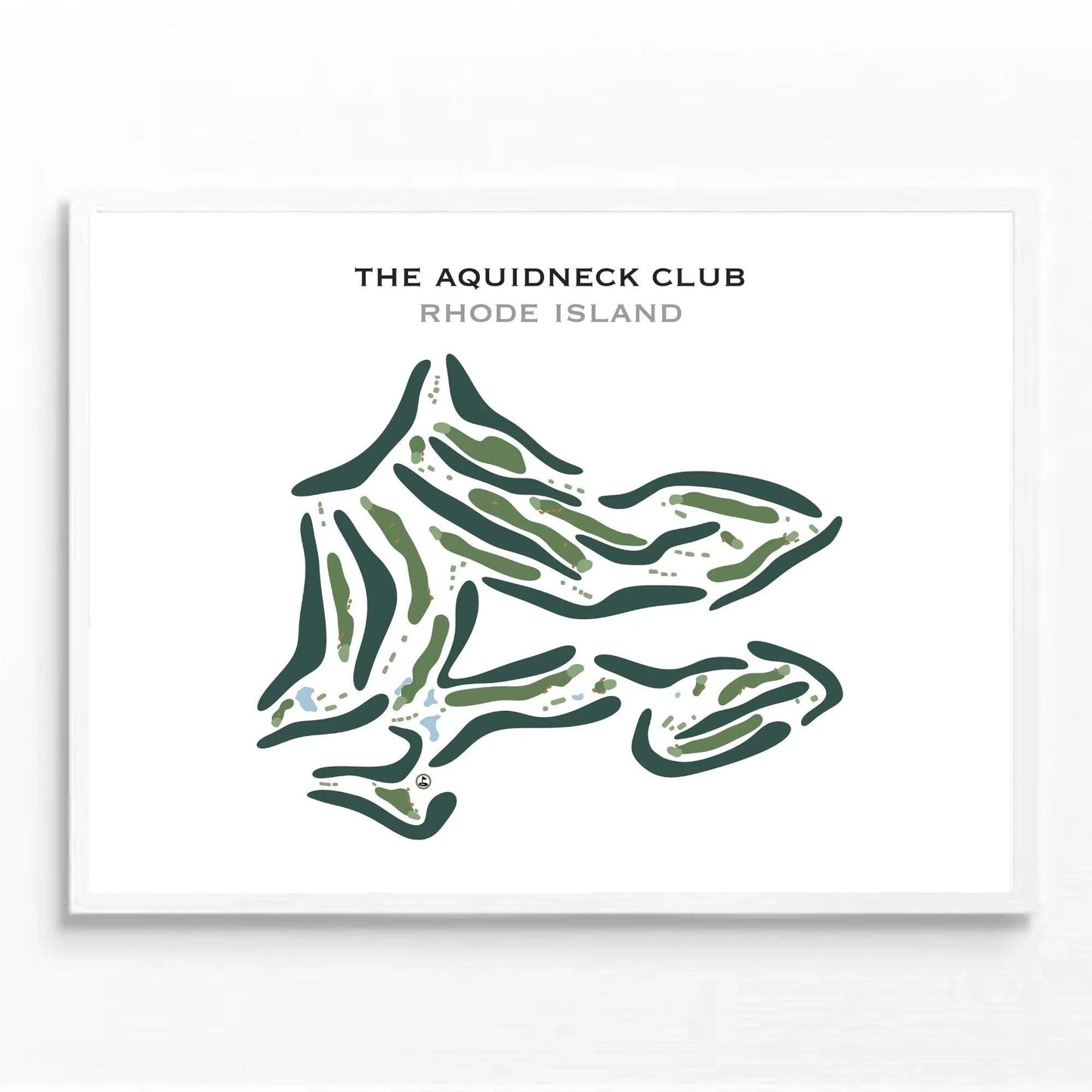 The Aquidneck Club, Rhode Island - Printed Golf Course
