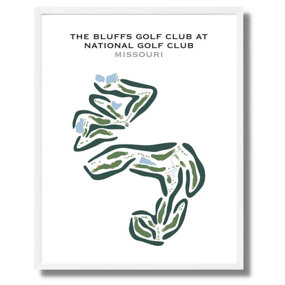 The Bluffs Golf Club at the National Golf Club, Missouri - Printed Golf Courses