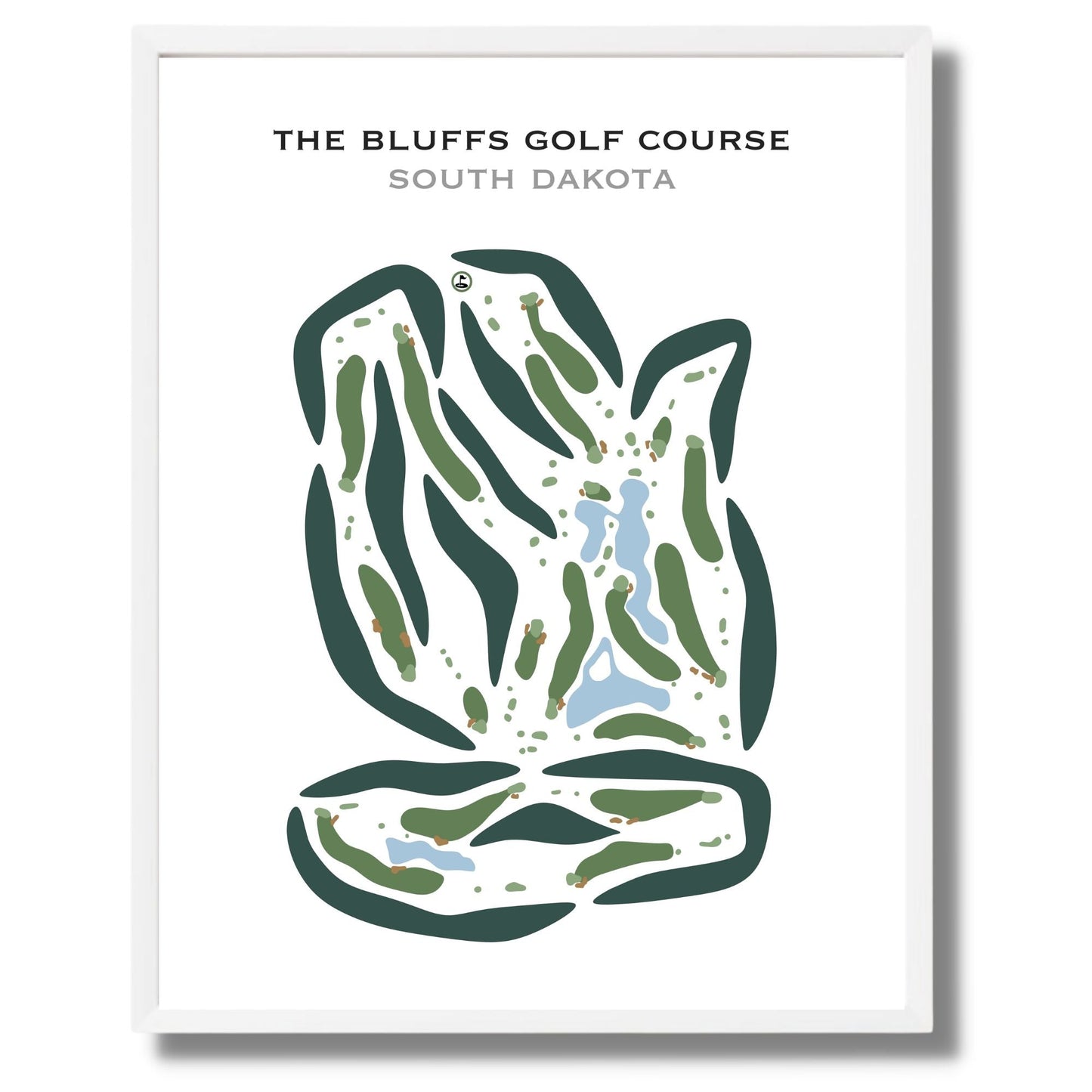 The Bluffs Golf Course, South Dakota - Printed Golf Courses