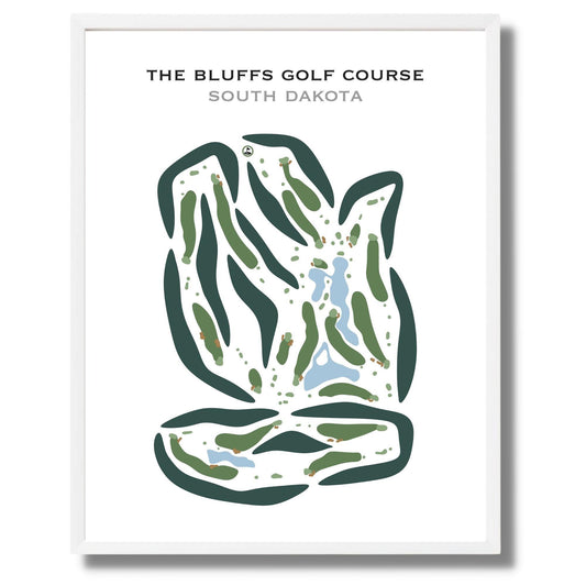 The Bluffs Golf Course, South Dakota - Printed Golf Courses