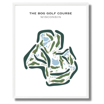 The Bog Golf Course, Wisconsin - Printed Golf Courses