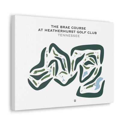 The Brae Course at Heatherhurst Golf Club, Fairfield Glade, Tennessee - Printed Golf Courses