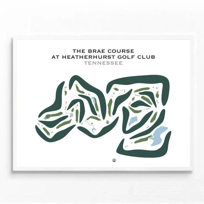 The Brae Course at Heatherhurst Golf Club, Fairfield Glade, Tennessee - Printed Golf Courses