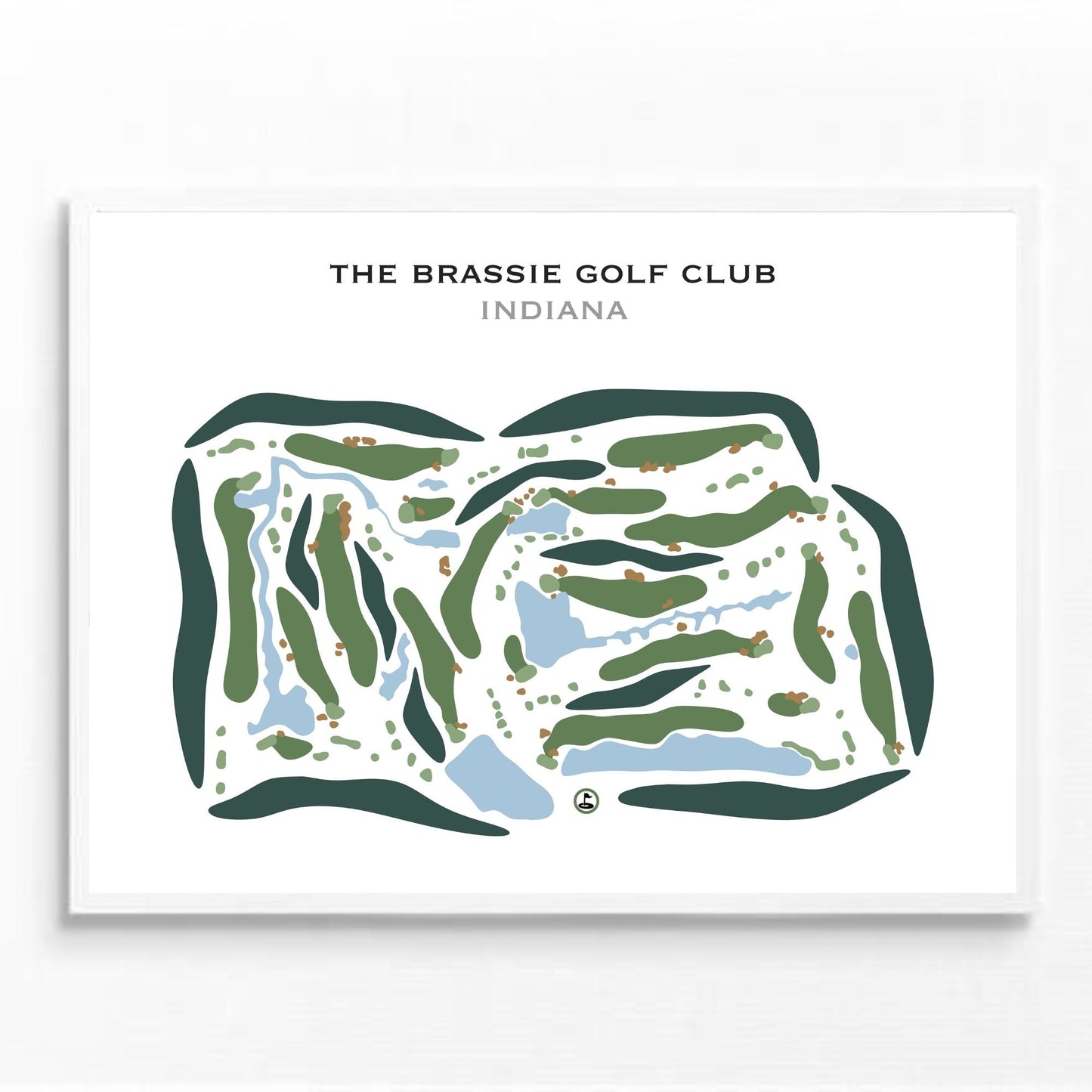 The Brassie Golf Club, Indiana - Printed Golf Courses