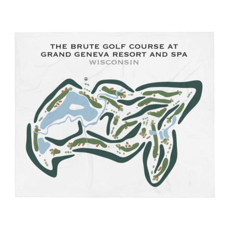 The Brute Golf Course at Grand Geneva Resort & Spa, Wisconsin - Printed Golf Courses